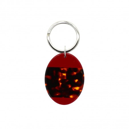 RETROUVE-MOI LARGE - Keyring in acetate handcrafted by Hervé Domar workshop