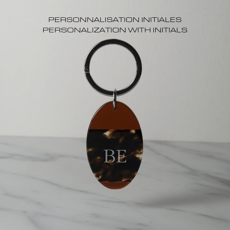 RETROUVE-MOI SMALL - Keyring in acetate handcrafted by Hervé Domar workshop