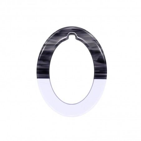 OVAL MAGNIFYING GLASS - Necklace-magnifying glass in acetate, handcrafted by the Hervé Domar workshop