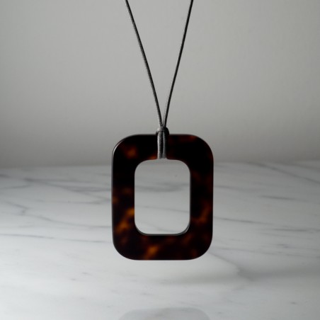 TARA SMALL - Necklace-jewellery in acetate for glasses, handcrafted by the Hervé Domar workshop