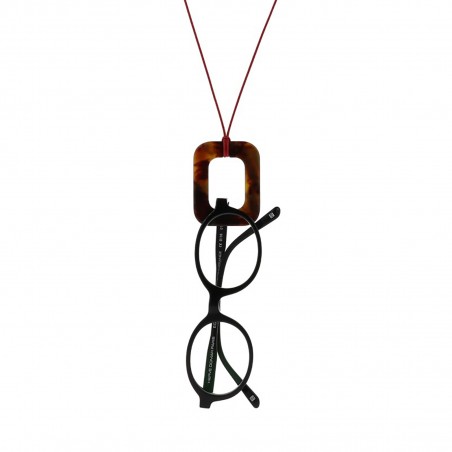 TARA SMALL - Necklace-jewellery in acetate for glasses, handcrafted by the Hervé Domar workshop