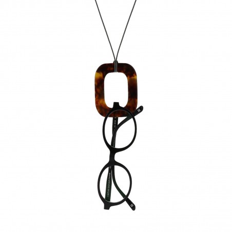 TARA LARGE - Necklace-jewellery in acetate for glasses, handcrafted by the Hervé Domar workshop