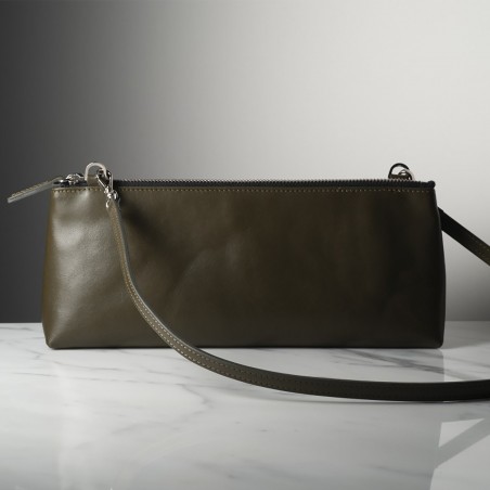 LA CALLAS - Calfskin leather bag, handmade in Italy