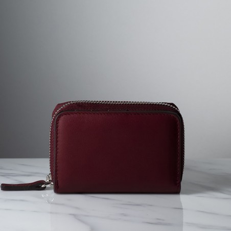 FEDERICO - Calfskin leather credit card and coin holder, handmade in Italy