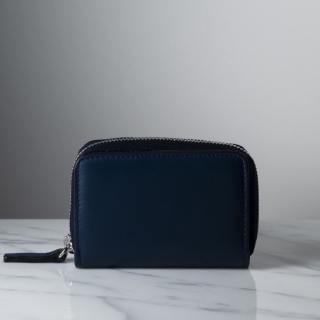 FEDERICO - Calfskin leather credit card and coin holder, handmade in Italy