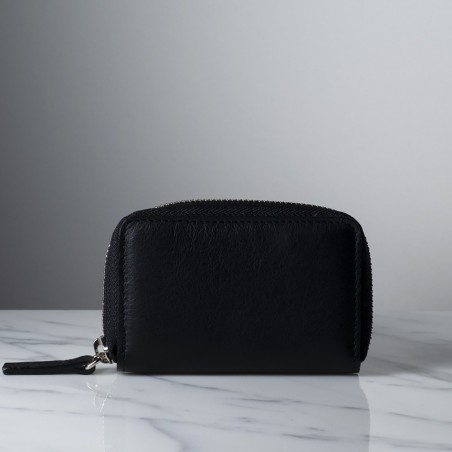 JULIETTA - Calfskin leather credit card and coin holder, handmade in Italy