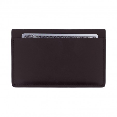 2CC - Calfskin leather credit card holder, handmade in France