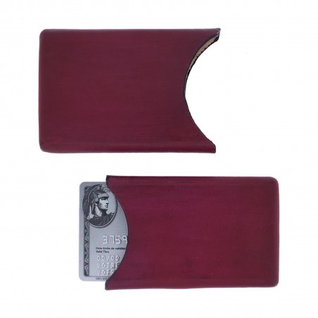 REGIS - Porte cartes en cuir buffle fabriqué à la main en Italie
