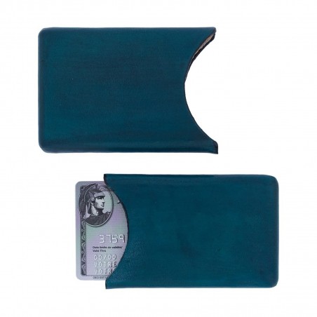 REGIS - Porte cartes en cuir buffle fabriqué à la main en Italie