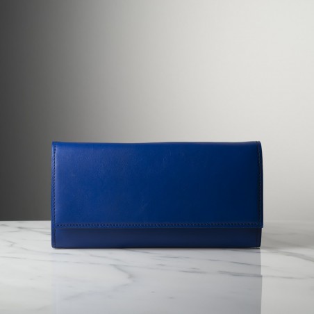 SUZANNE - Calfskin leather wallet, handmade in Italy