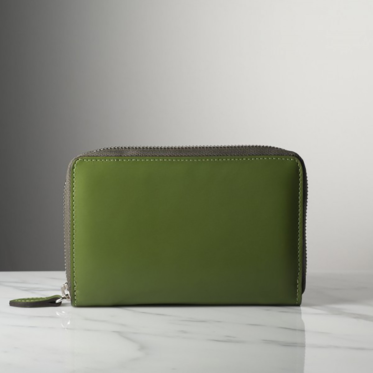 GINETTE - Calfskin leather wallet, handmade in Italy