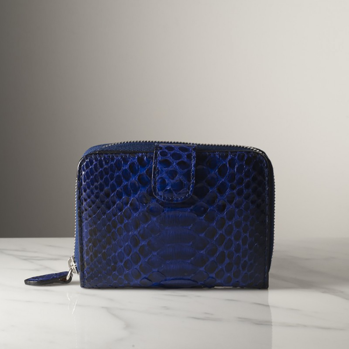 HUGUETTE PYTHON - Python leather wallet, handmade in Italy