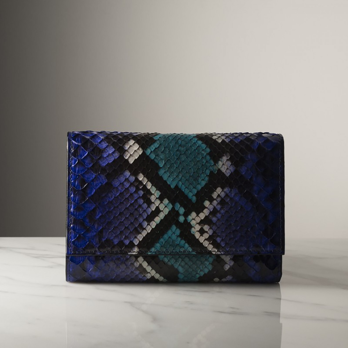 HENRIETTE PYTHON - Python leather wallet, handmade in Italy