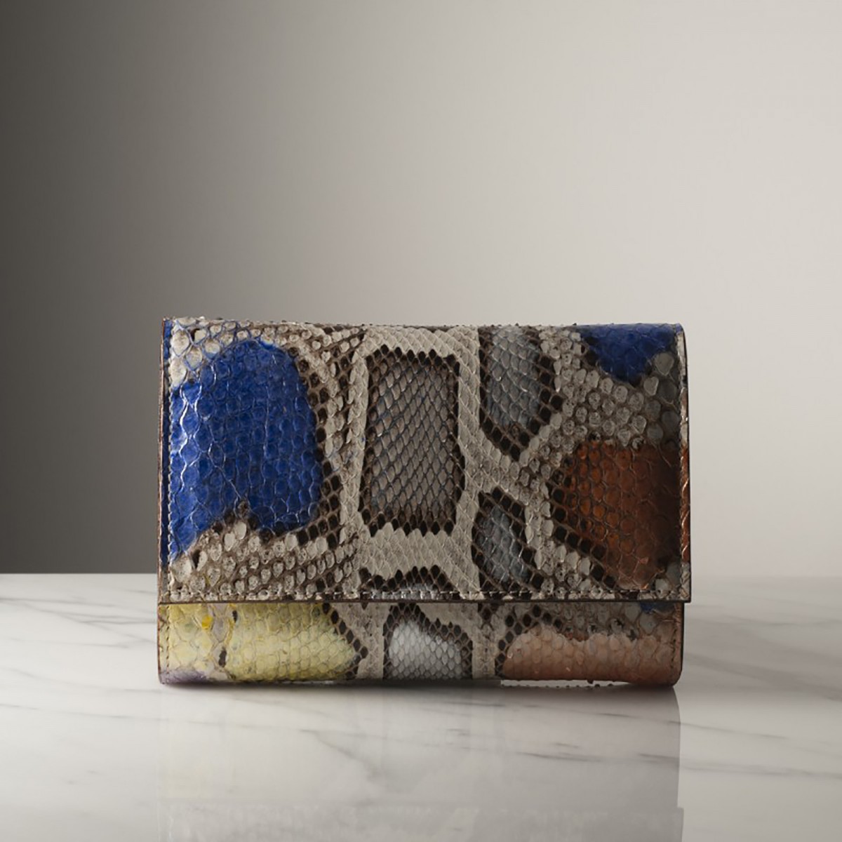 HENRIETTE PYTHON - Python leather wallet, handmade in Italy