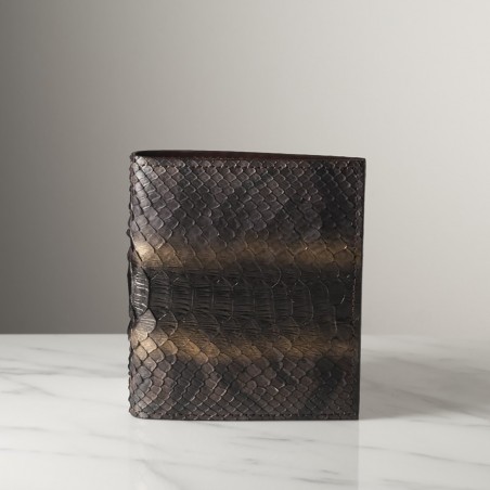 MARCO PYTHON - Python leather wallet, handmade in Italy