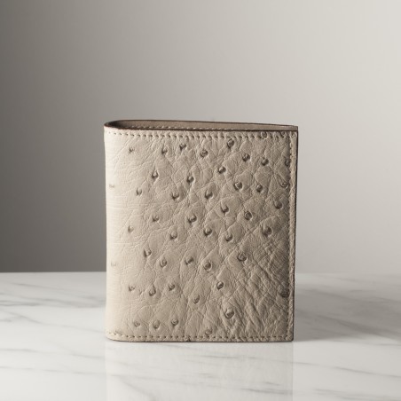 MARCO OSTRICH - Ostrich leather wallet, handmade in Italy