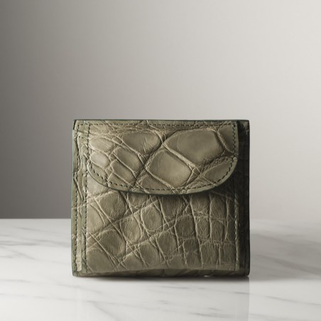 LORETA CROCODILE  - Crocodile leather wallet, handmade in Italy