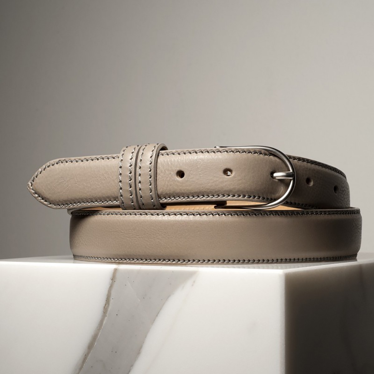 VOLANATO CALFSKIN - Leather belt, handmade in Italy