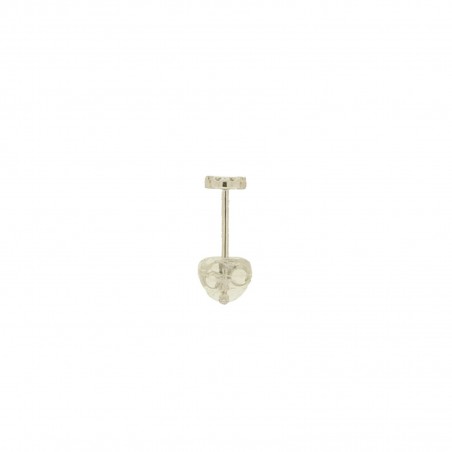 LUNE 1962 YELLOW GOLD WHITE DIAMOND - Handmade earring