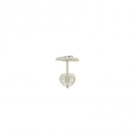 ECLAIR 1960 WHITE DIAMOND - Handmade earring