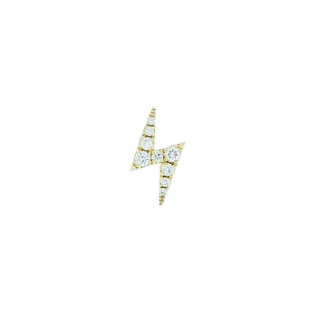 ECLAIR 1960 WHITE DIAMOND - Handmade earring
