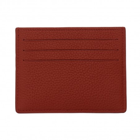 MARCEL BULL - Bull calf leather credit card holder, handmade in France