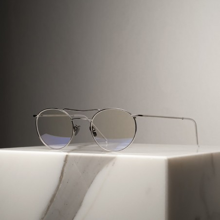 0099 DOUBLE BRIDGE - Metal glasses handmade in France