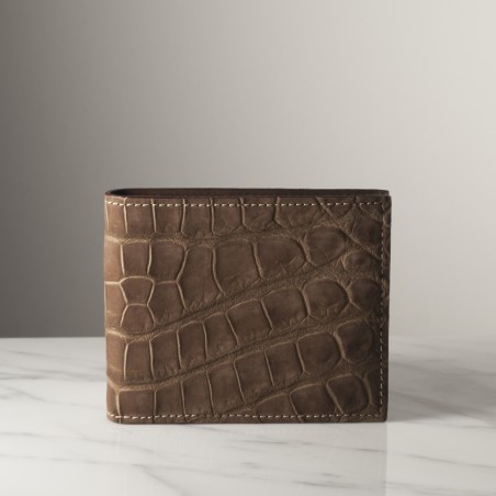 POLO - Crocodile leather wallet, handmade in Italy