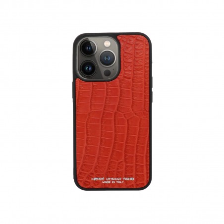 IPHONE 13 PRO CASE - Handcrafted crocodile leather iPhone case made in Italy