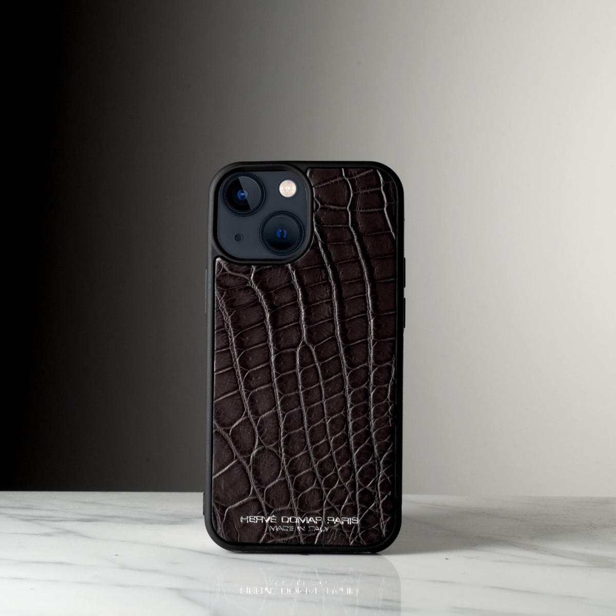IPHONE 13 MINI CASE - Handcrafted crocodile leather iPhone case made in Italy