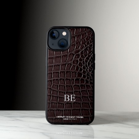 IPHONE 13 CASE - Handcrafted crocodile leather iPhone case made in Italy