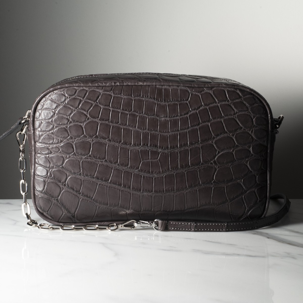 GINA CROCODILE - Crocodile leather bag, handmade in Italy