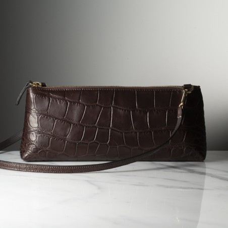 LA CALLAS CROCODILE - Crocodile leather bag, handmade in Italy