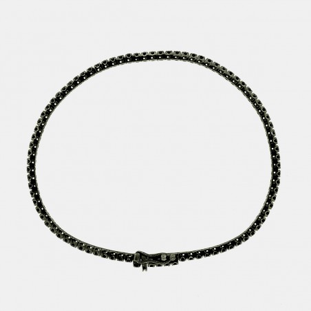 LIGNE MICRO 0085 BLACK DIAMOND - Handmade bracelet