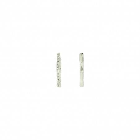 ASTI SOLO 1968 WHITE DIAMOND M - Handmade earring