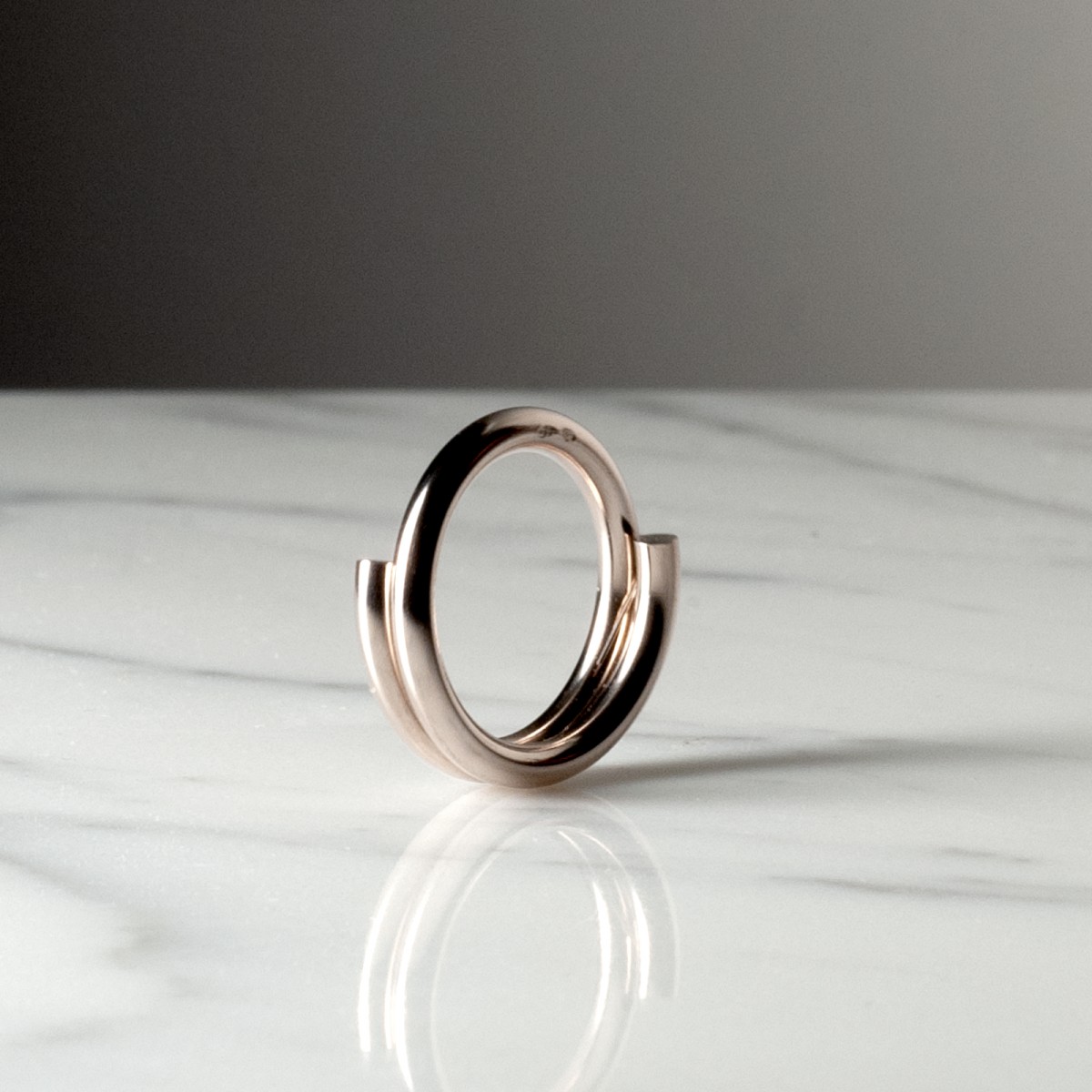 GEO ROUND 3MM 2055 - Wedding ring handmade in France