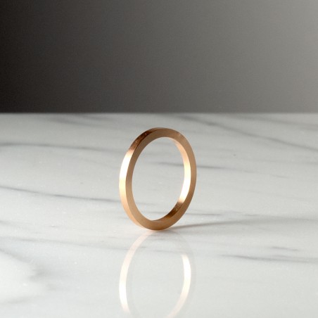 CARRÉ 2X2 2057 - Wedding ring handmade in France
