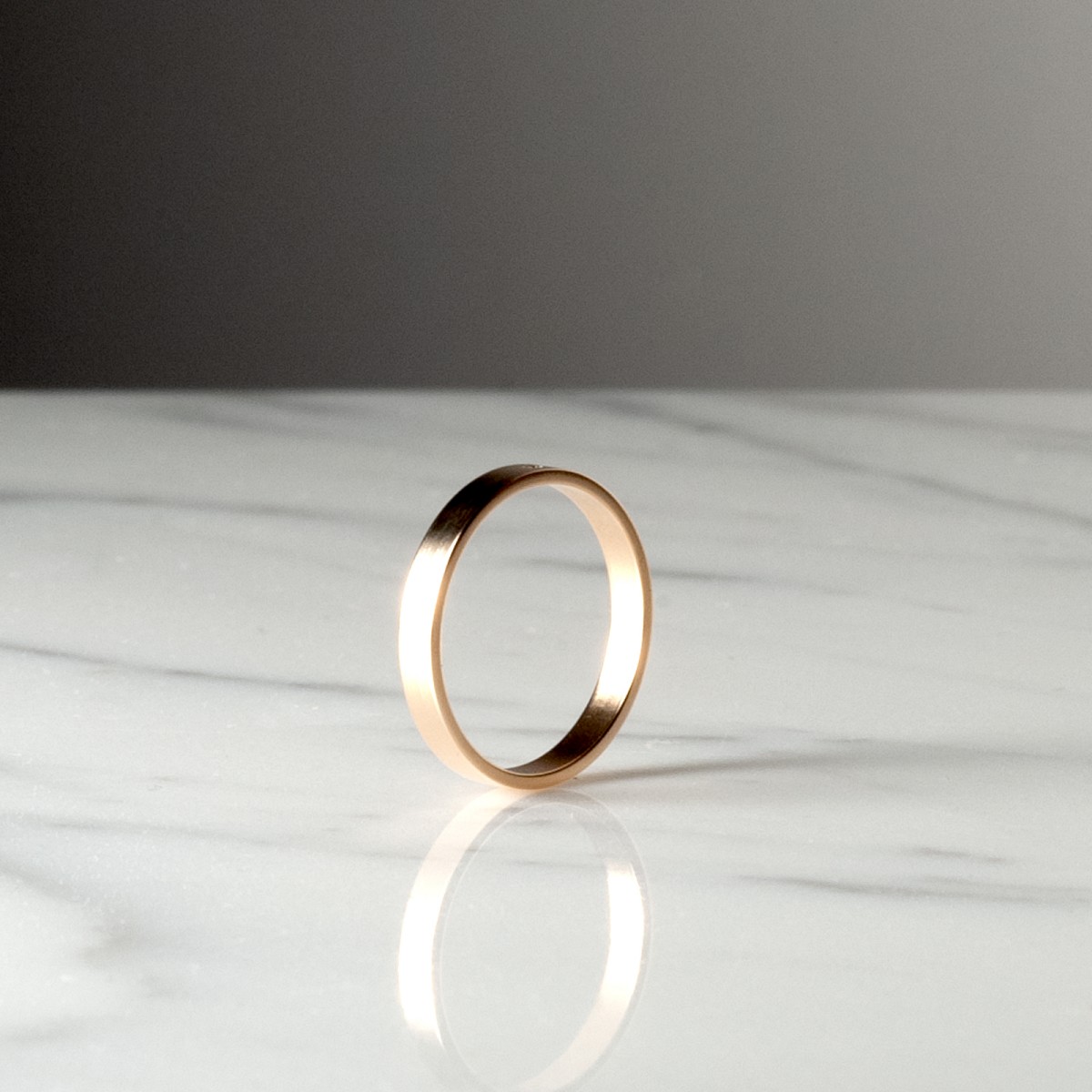 RECTANGLE 3X1 2060 - Wedding ring handmade in France