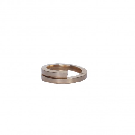 GEO SQUARE 3X3 2056 - Wedding ring handmade in France