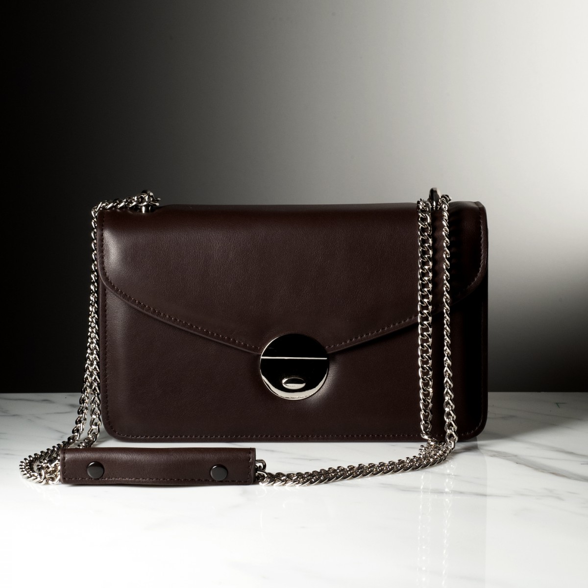 GIULIA leather - smooth calfskin leather bag, handmade in Italy