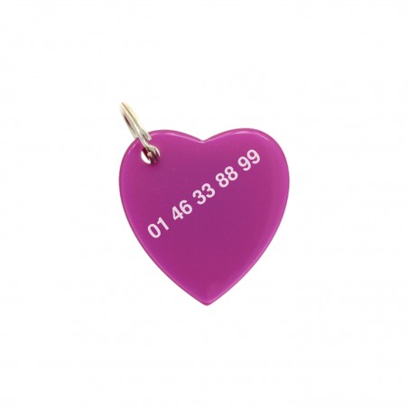 COEUR DE CHIEN - Medallion for dogs in acetate handcrafted by Hervé Domar workshop