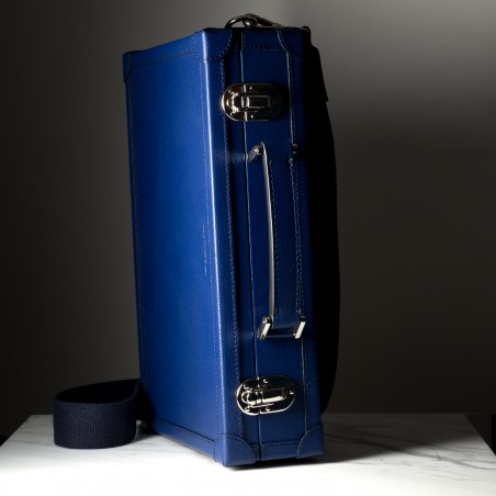 VALISE - valise en cuir de veau grainé fabriqué à la main en FRANCE
