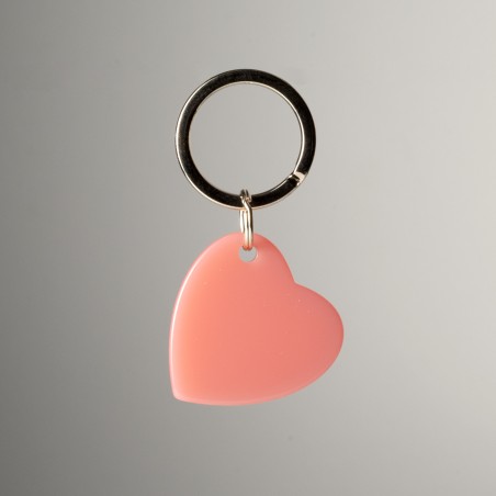 AMOUR - Keyring in acetate handcrafted by Hervé Domar workshop