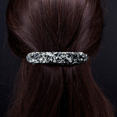 COUSSIN SIZE M 8CM - Barrette in acetate, handcrafted by the Hervé Domar workshop