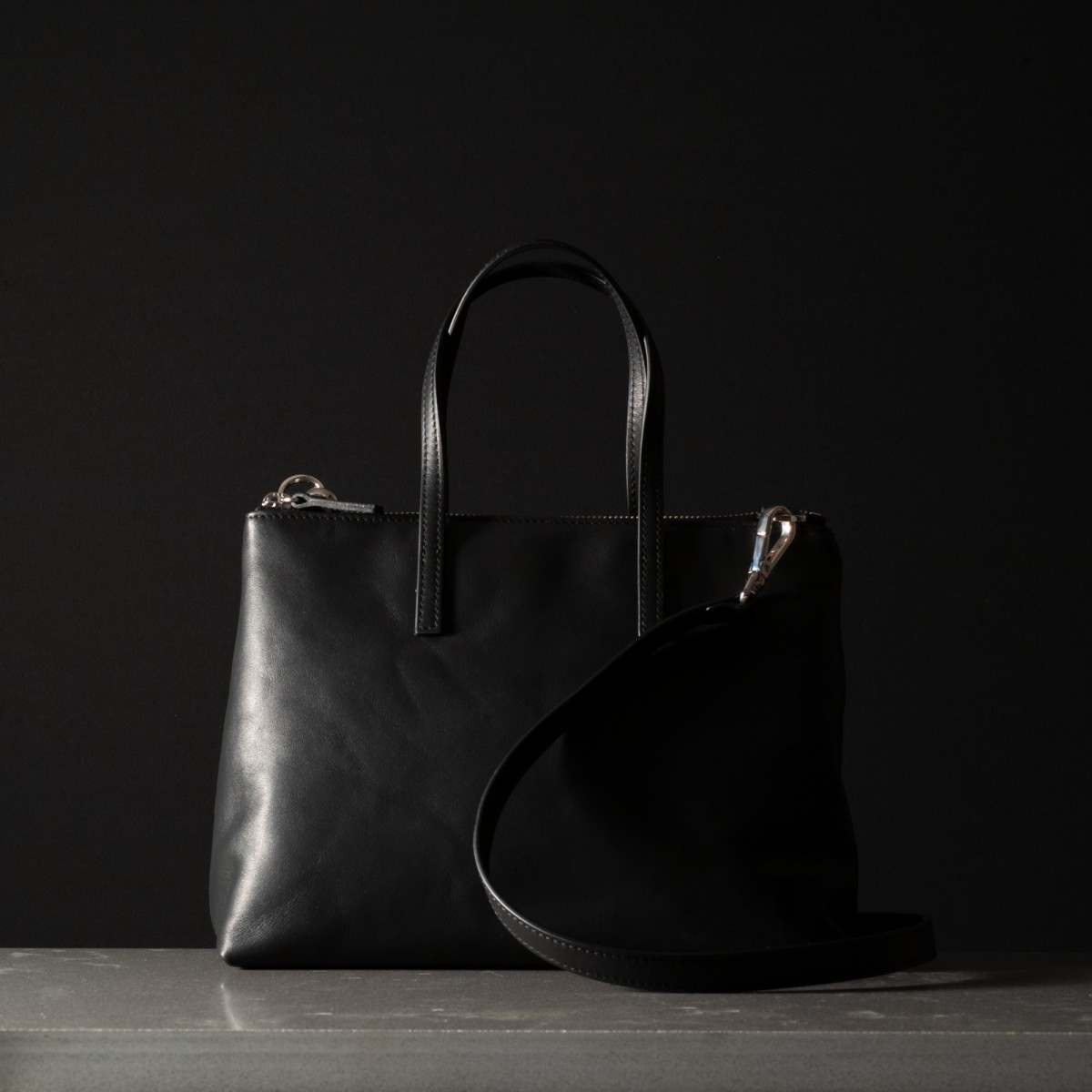 DIVA - Calfskin leather bag, handmade in Italy