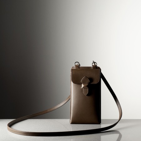 LEONARDO PM - porte téléphone en cuir fabriqué à la main en Italie