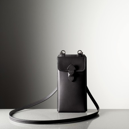 LEONARDO GM - porte téléphone en cuir fabriqué à la main en Italie
