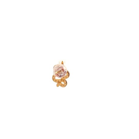 SERPENT 2093 WHITE DIAMOND - Handmade earring