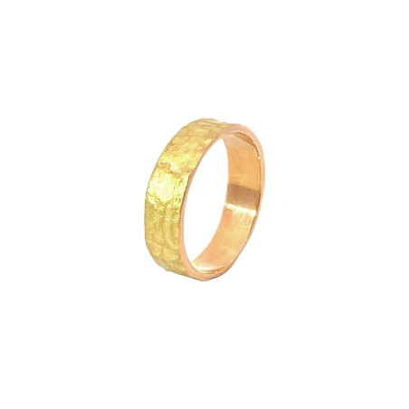 SKIN H SMALL 2139 - Ring handmade in France