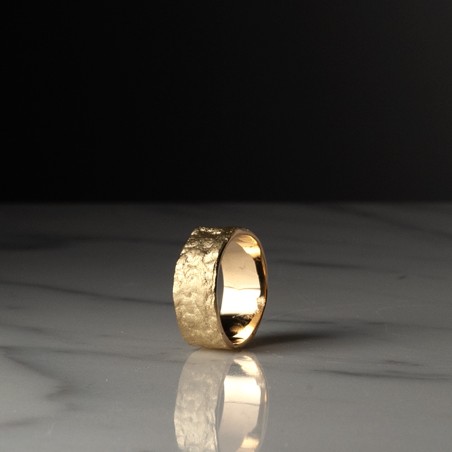 SKIN F PETIT MODÈLE 2138 - Bague fabriquée à la main en France